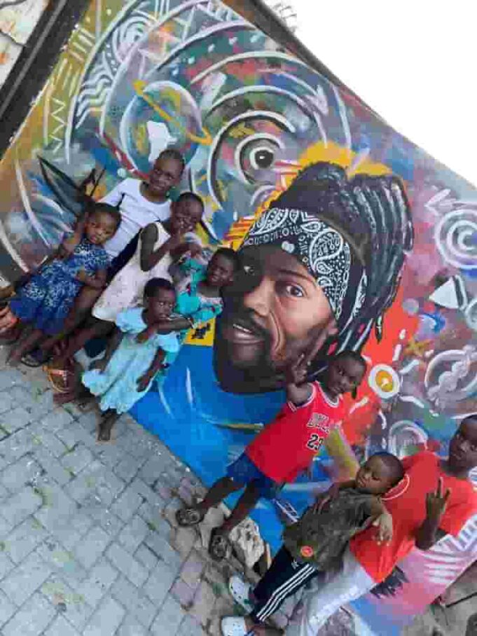 Konkarah Jahvybz Earns Portrait Mural In Adabraka Prior To From Afar Release